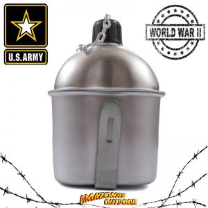 US Aluminum Canteen With Cup