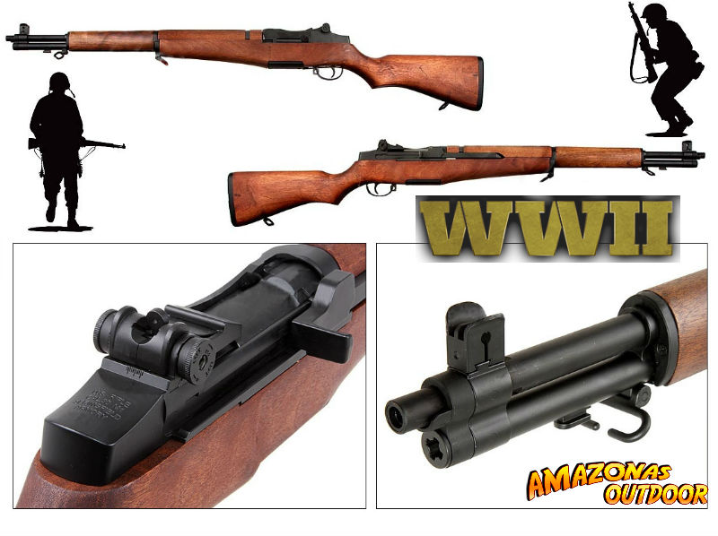 M1 Garand Real Wood Airsoft Rifle Amazonas Outdoor