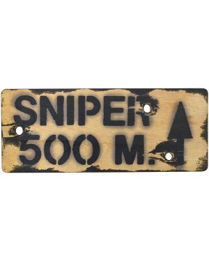 Sniper Wooden Sign
